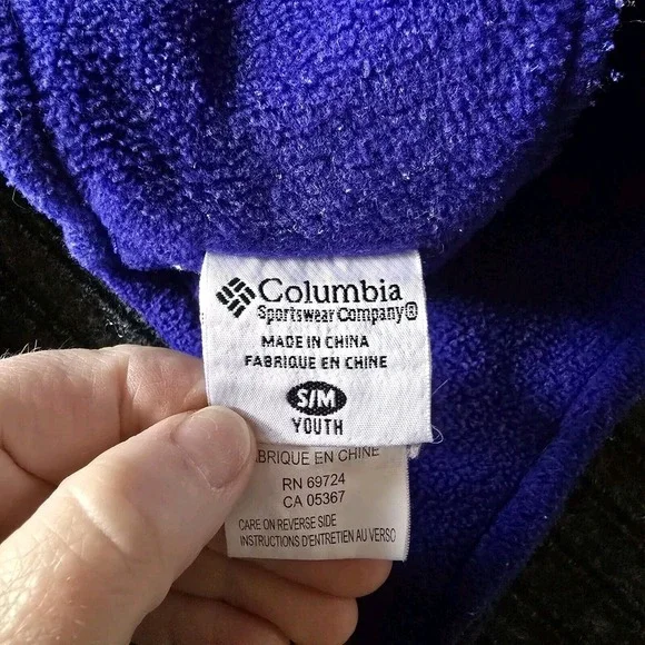 Vtg Columbia Youth Fleece Twisted Jester Ski Snowboard Winter Hat Youth S/M - Picture 5 of 5